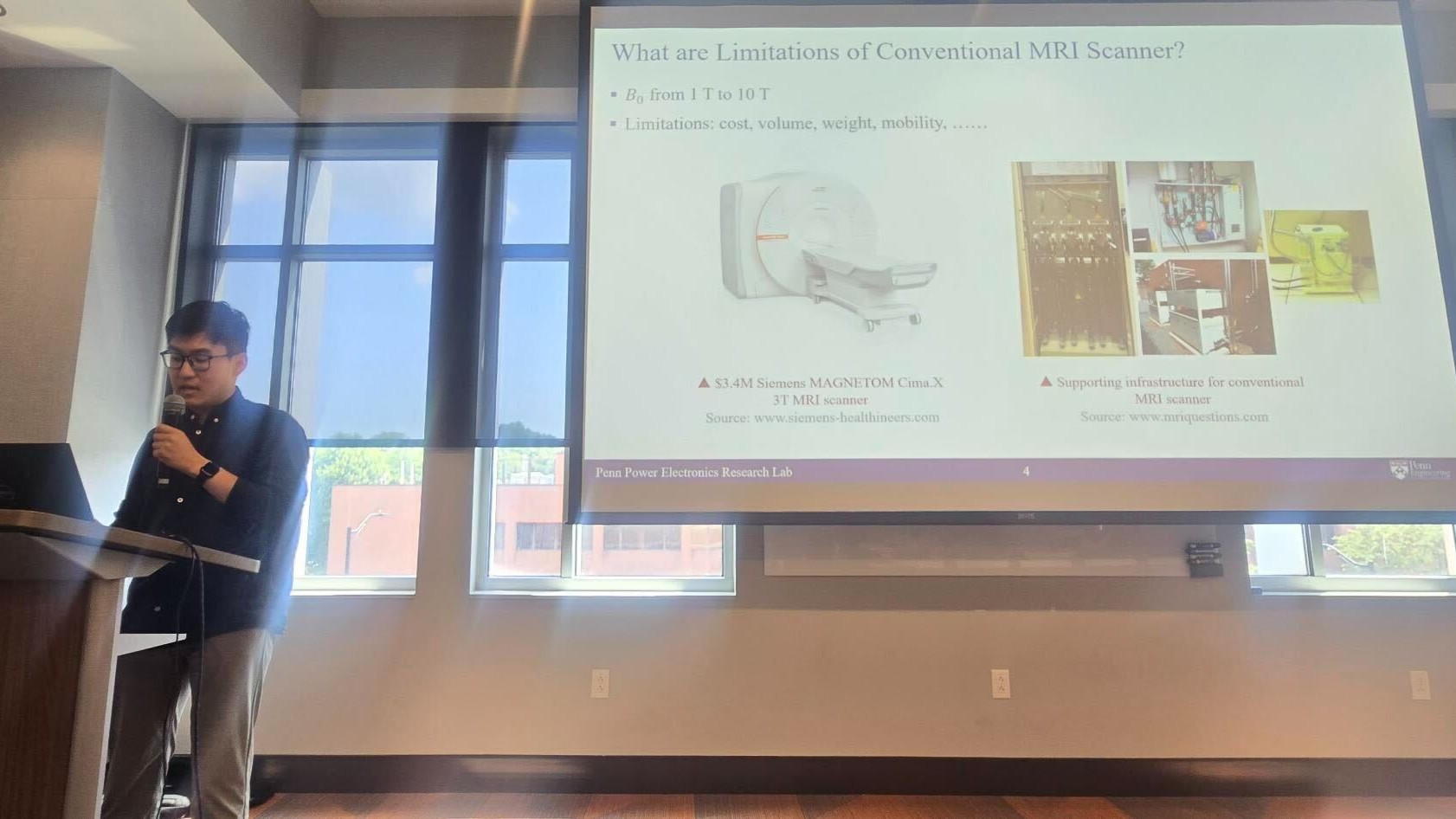 Aobo Yang presenting at IEEE COMPEL 2025