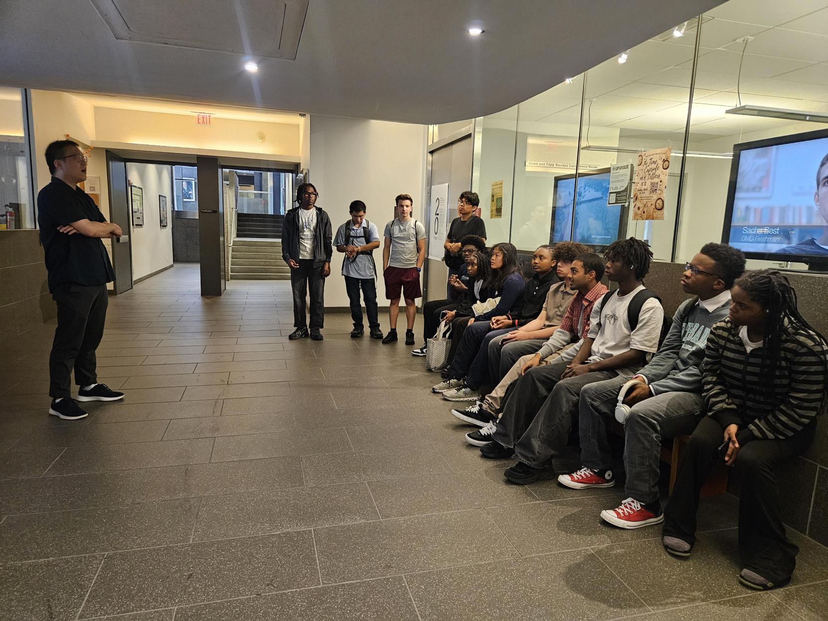 Franklin Institute STEM Scholars visiting the PENGUIN Lab